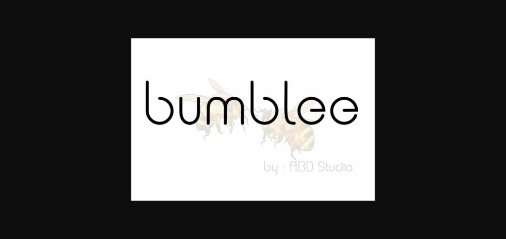 Bumblee Font Poster 1