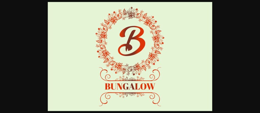 Bungalow Font Poster 3