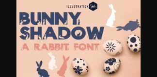 Bunny Shadow Font Poster 1