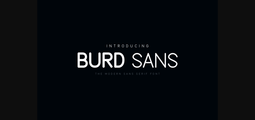 Burd Sans Font Poster 3