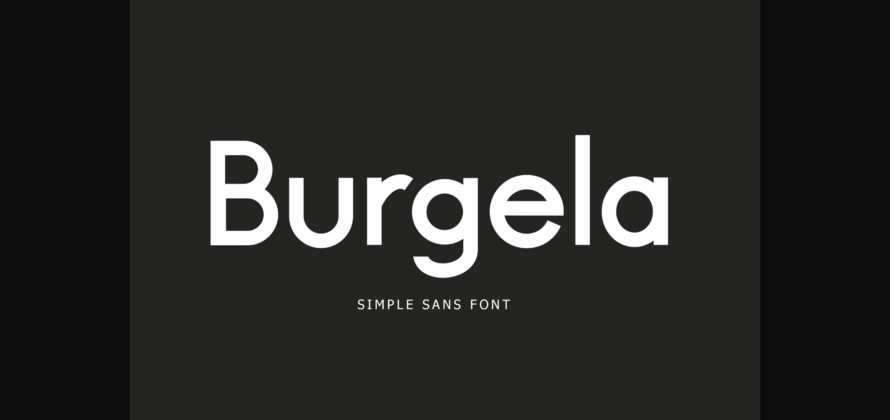 Burgela Font Poster 1