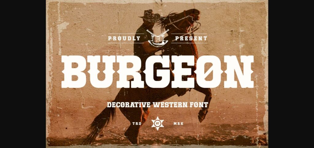 Burgeon Font Poster 1