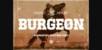 Burgeon Font Poster 1