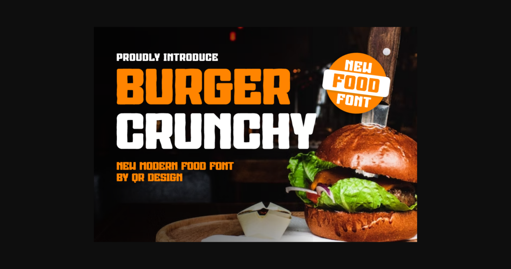 Burger Crunchy Font Poster 3