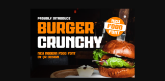 Burger Crunchy Font Poster 1