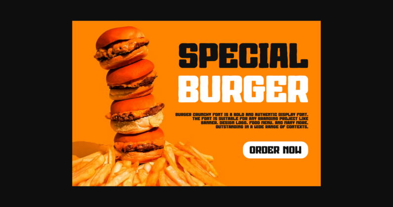 Burger Crunchy Font Poster 4