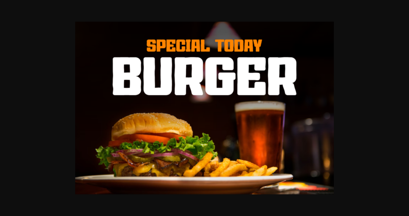 Burger Crunchy Font Poster 7