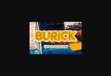 Burick Font Poster 1