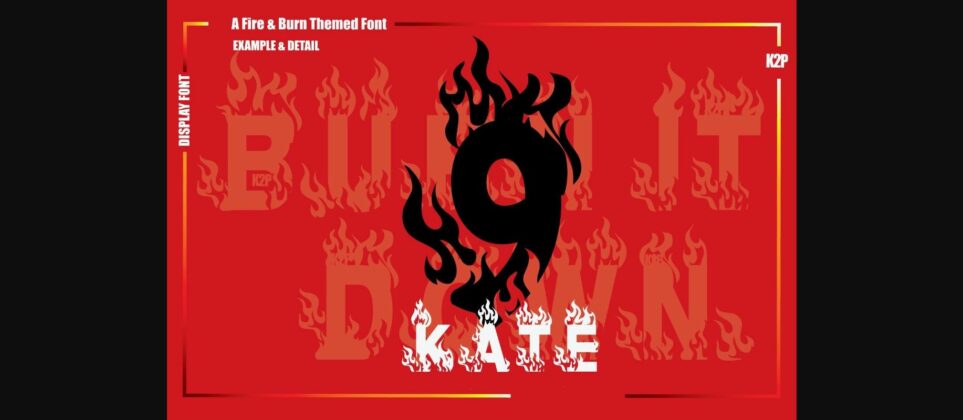 Burn It Down Font Poster 9