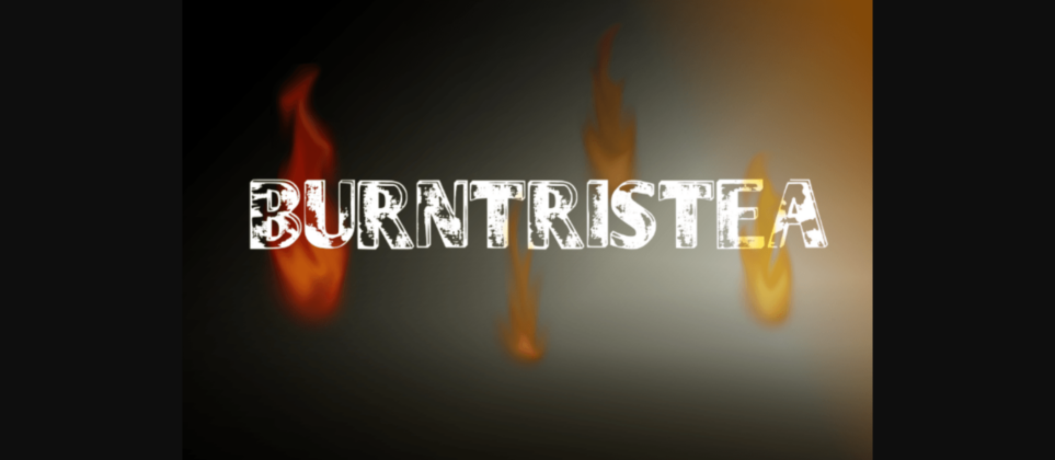 Burntristea Font Poster 3