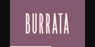 Burrata Font Poster 1