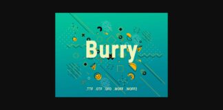 Burry Font Poster 1