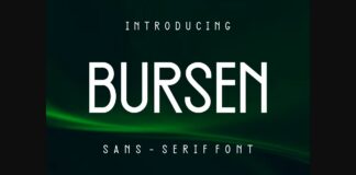 Bursen Font Poster 1