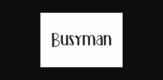 Busyman Font Poster 1