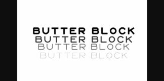 Butter Block Font Poster 1