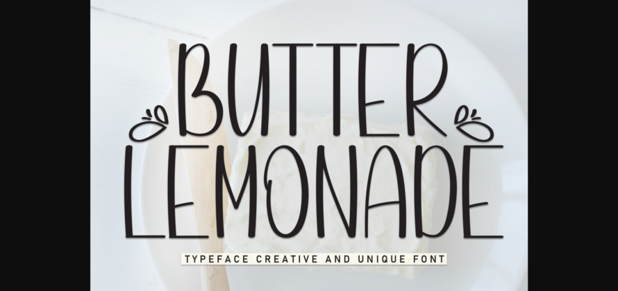 Butter Lemonade Font Poster 3