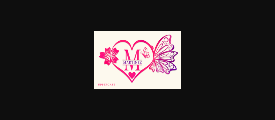 Butterflies Monogram Font Poster 4