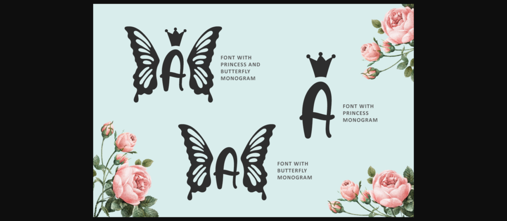 Butterfly Font Poster 9