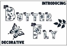 Butterfly Font Poster 1