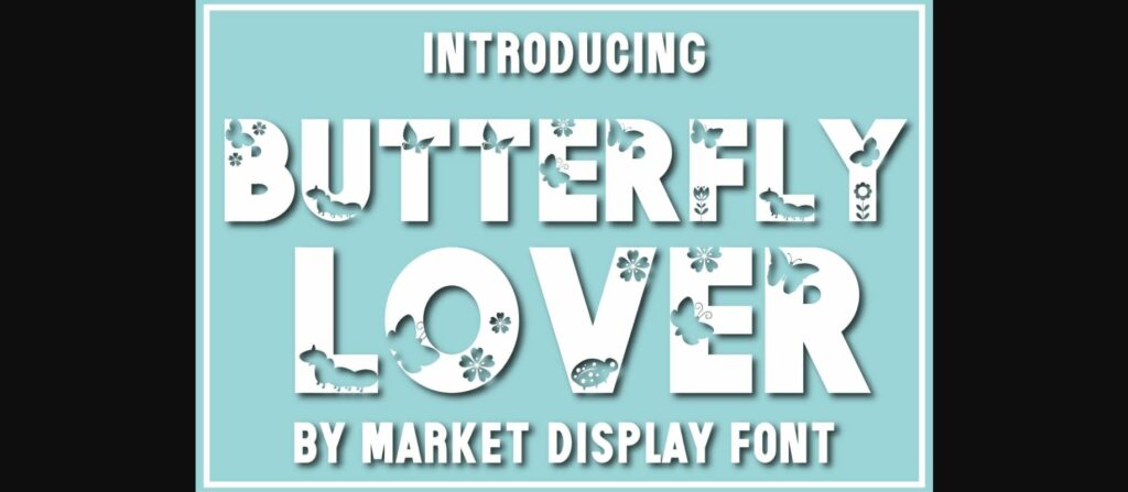 Butterfly Lover Font Poster 1