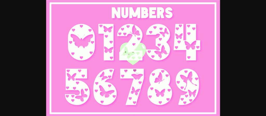 Butterfly Lover Font Poster 5