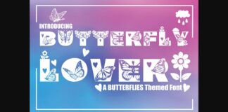 Butterfly Lover Font Poster 1