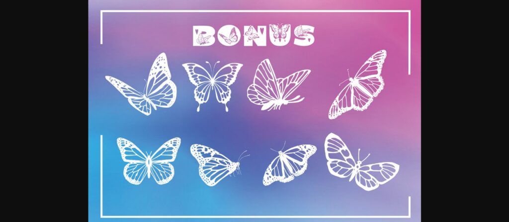 Butterfly Lover Font Poster 6