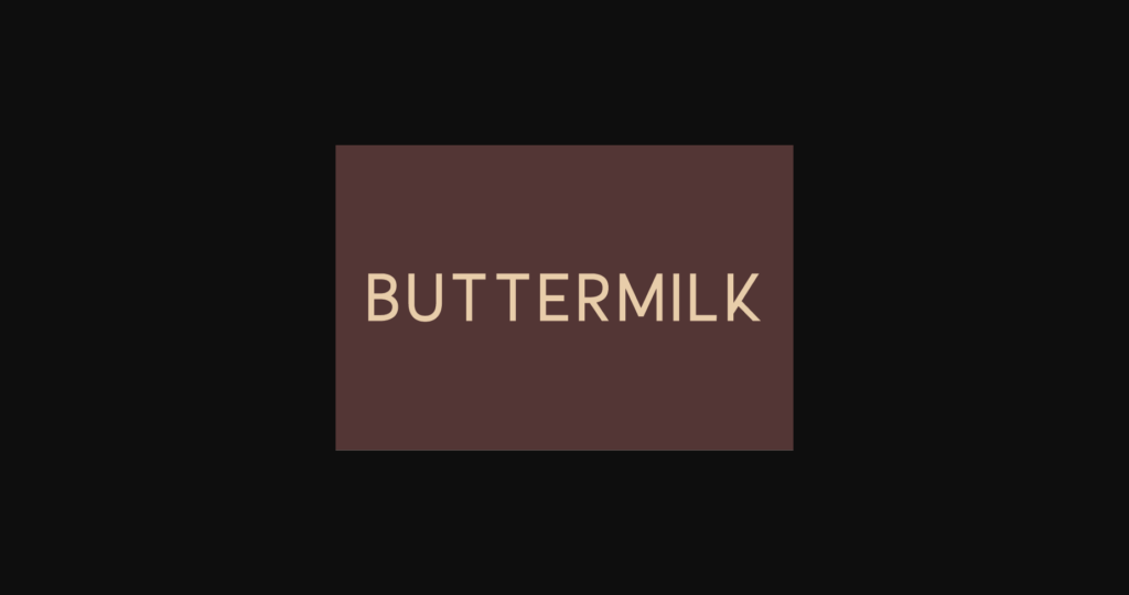 Buttermilk Font Poster 3