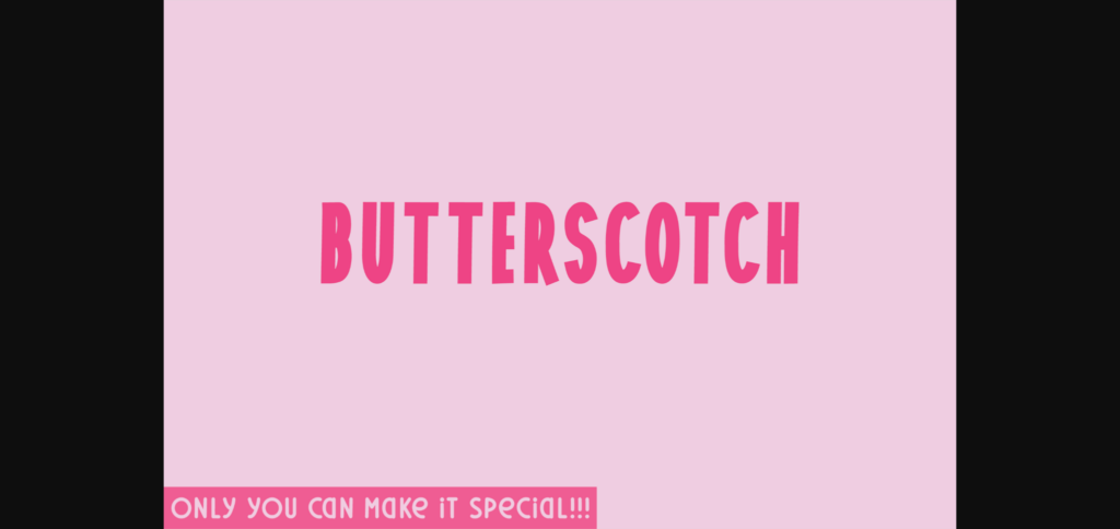 Butterscotch Font Poster 1