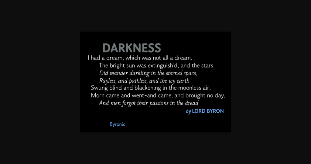 Byronic Font Poster 4