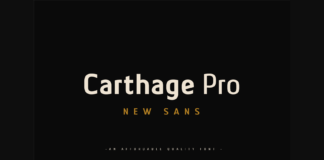 CARTHAGE PRO Font Poster 1