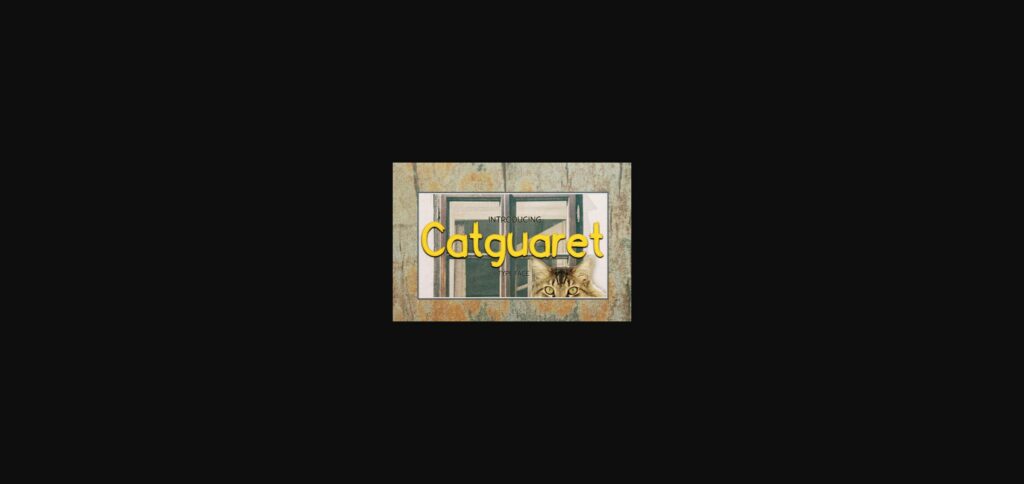 Catguaret Font Poster 3