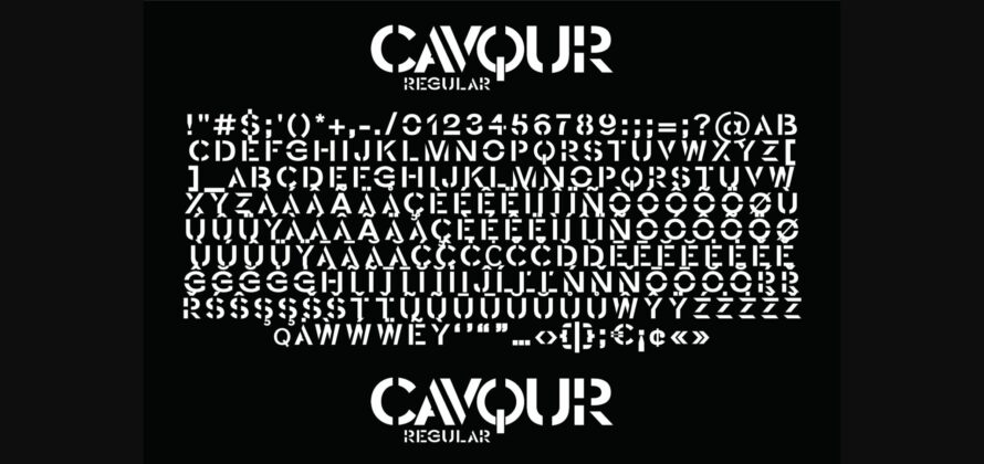 Cavqur Font Poster 10