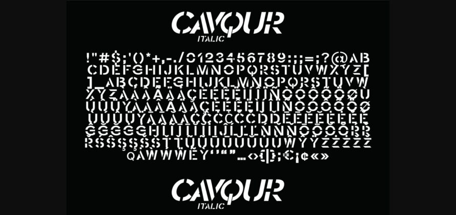 Cavqur Font Poster 11