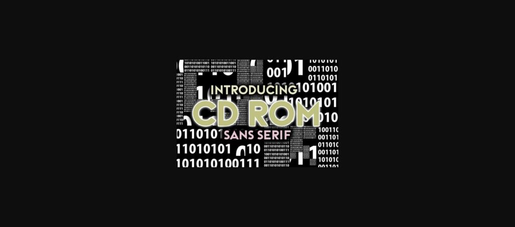 CD Rom Font Poster 3