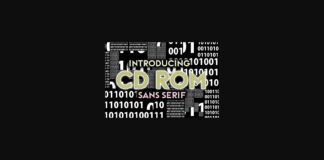 CD Rom Font Poster 1