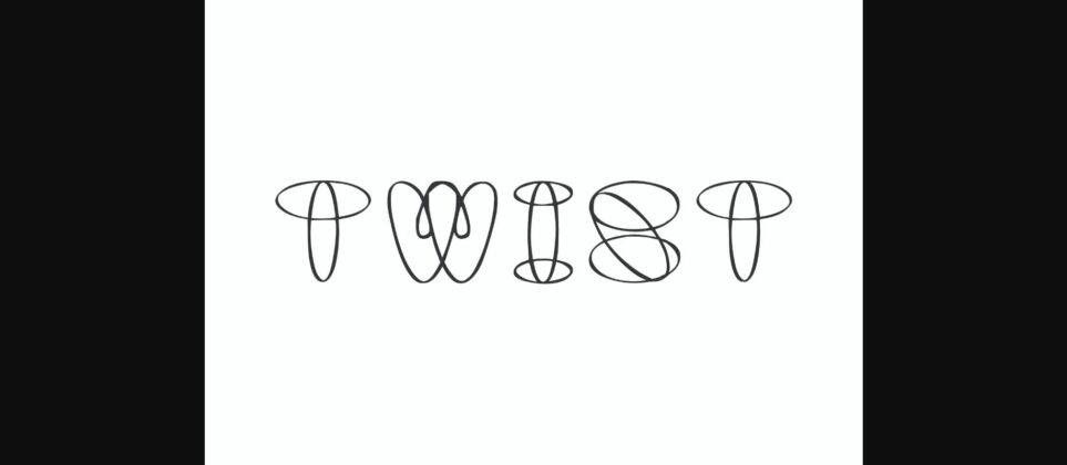 Twist Font Poster 3