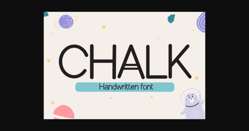 Chalk Font Poster 3