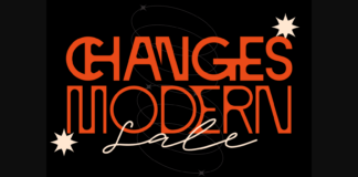 Changes Modern Font Poster 1