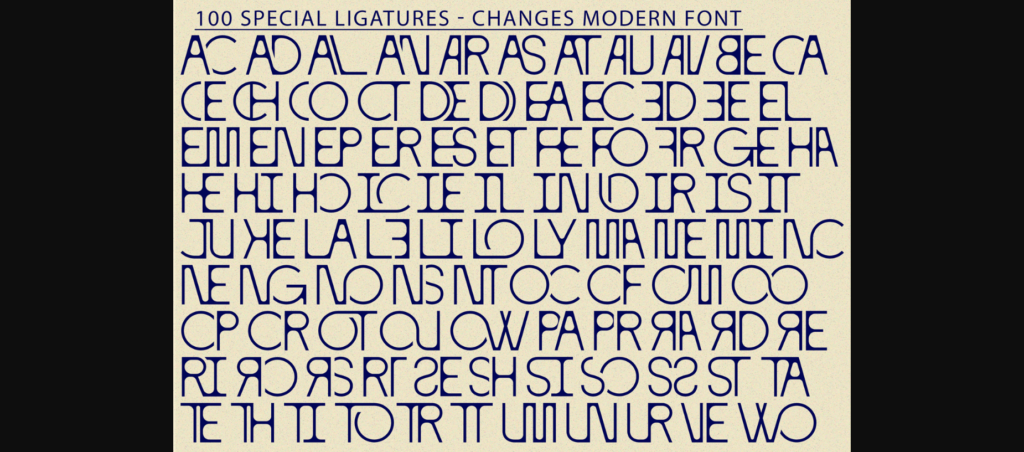 Changes Modern Font Poster 9