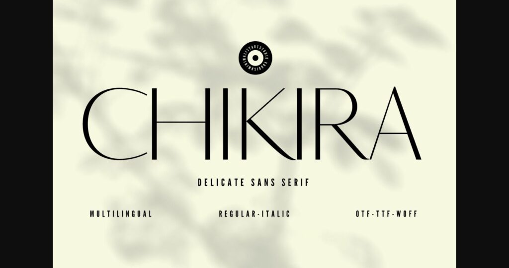 Chikira Font Poster 3