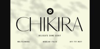 Chikira Font Poster 1