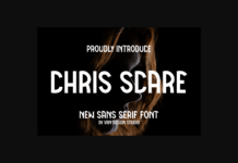 Chris Scare Font Poster 1