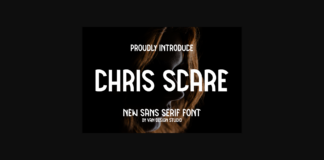 Chris Scare Font Poster 1