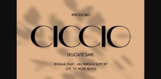 Ciccio Font Poster 1