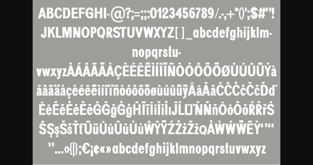 Cinq Font Poster 6