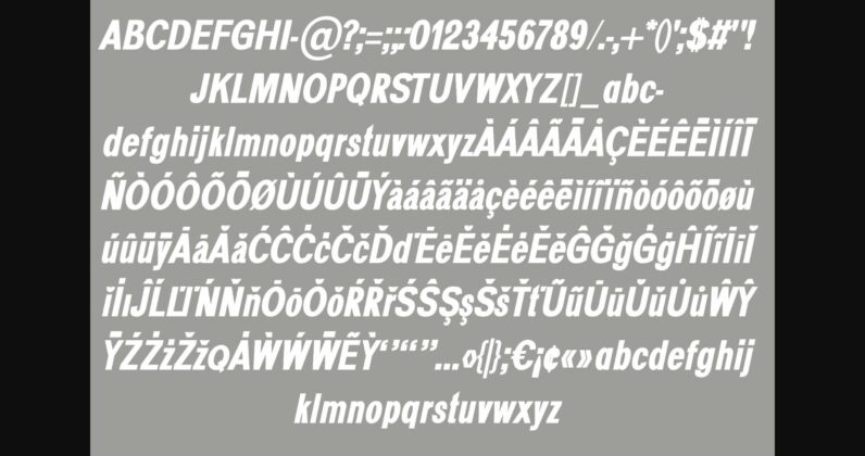 Cinq Font Poster 7