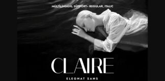 Claire Font Poster 1