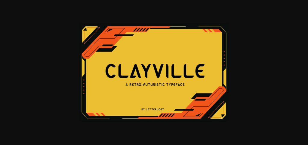 Clayville Font Poster 3