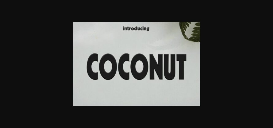 Coconut Font Poster 1